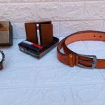 Combo cinturon-reloj-cartera-caja regalo