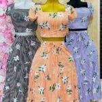 Conjunto Top Y Falda Primaveral